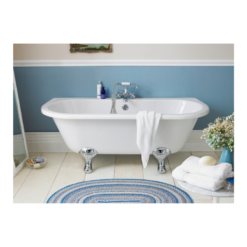 Hudson Reed Kenton Back to Wall Double Ended Freestanding Bath