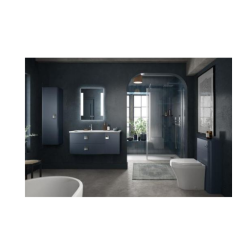 Hudson Reed Sarenna Wall Hung 1000 Cabinet & Polymarble Basin Mineral Blue Right Hand - Image 3