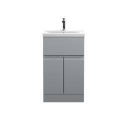 Hudson Reed Urban Floor Standing 500 Vanity Grey (2 Door & 1 Drawer)