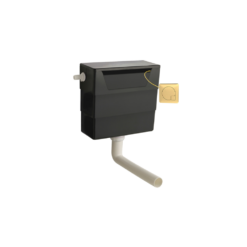 Universal Access Concealed Cistern with Brushed Brass Flush Plate