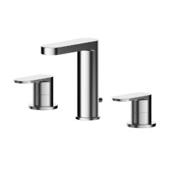 Binsey Deck Mounted 3 Tap Hole Basin Mixer With Pop Up Waste