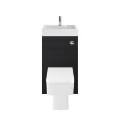 Athena 2 in 1 Black WC & Vanity Unit with Basin