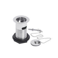Basin Waste with Stainless Steel Plug & Ball Chain