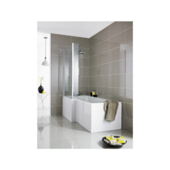 Nuie Square Shower Bath Screen & Panel