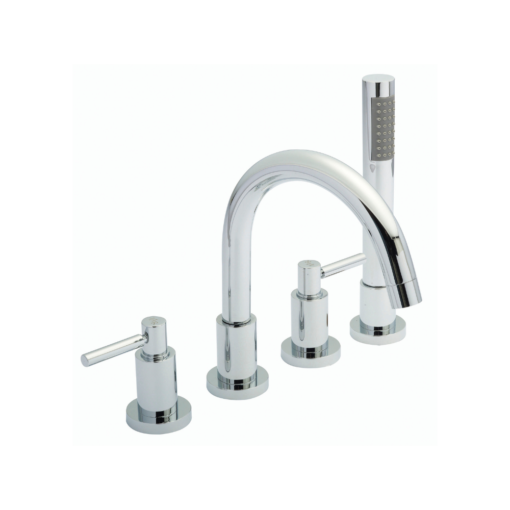 Tec Lever 4 Tap Hole Bath Mixer