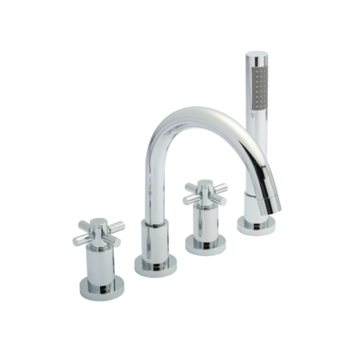 Tec Crosshead 4 Tap Hole Bath Mixer