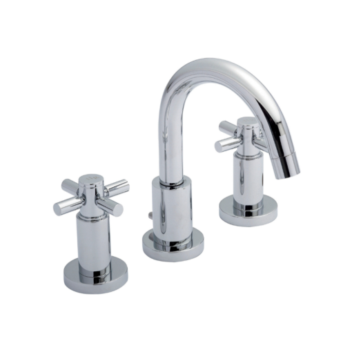 Tec Crosshead 3 Tap Hole Basin Mixer