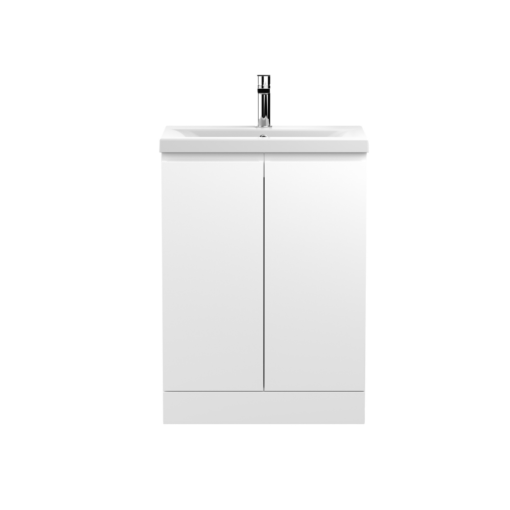 Hudson Reed Urban Floor Standing 600 Vanity White (2 Door)