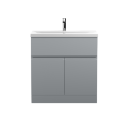 Hudson Reed Urban Floor Standing 800 Vanity Grey (2 Door & 1 Drawer)