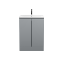 Hudson Reed Urban Floor Standing 600 Vanity Grey (2 Door)