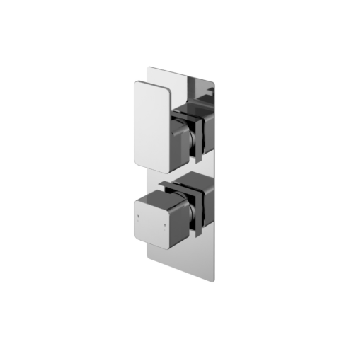 Twin Thermostatic Valve With Diverter