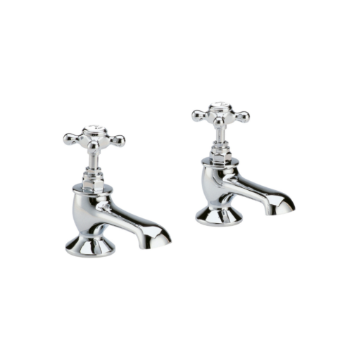 White Topaz Crosshead Bath Taps