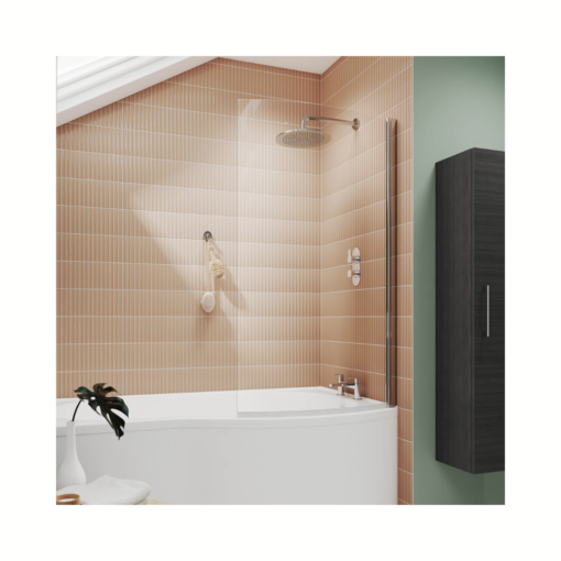 Chrome Curved B Bath & P Bath Screens