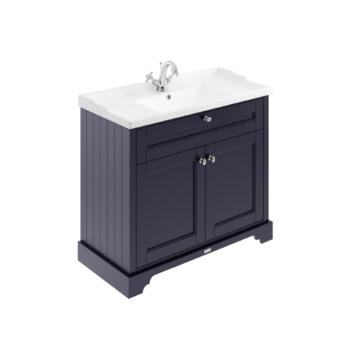 Old London 1000mm Ceramic Vanity Unit Twilight Blue