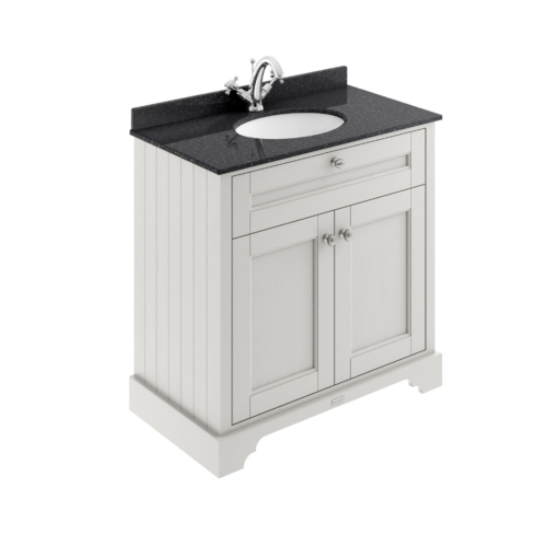 old london 800mm Marble Top Vanity Unit