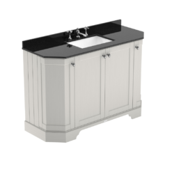 Old London 1200mm Angled Marble Top Vanity Unit