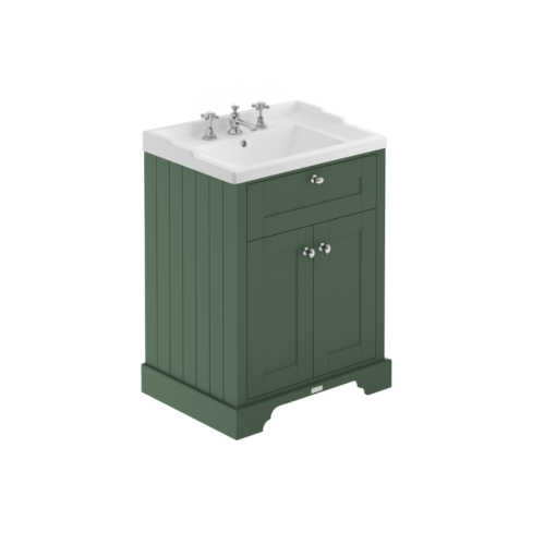 Old London 600mm Ceramic Vanity Unit Hunter Green