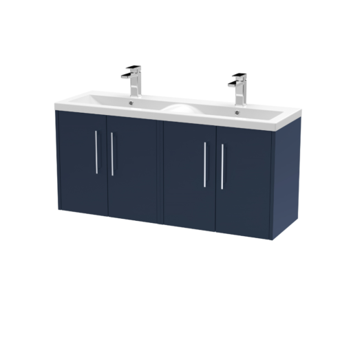 Hudson Reed Juno 1200mm Wall Hung Vanity Blue