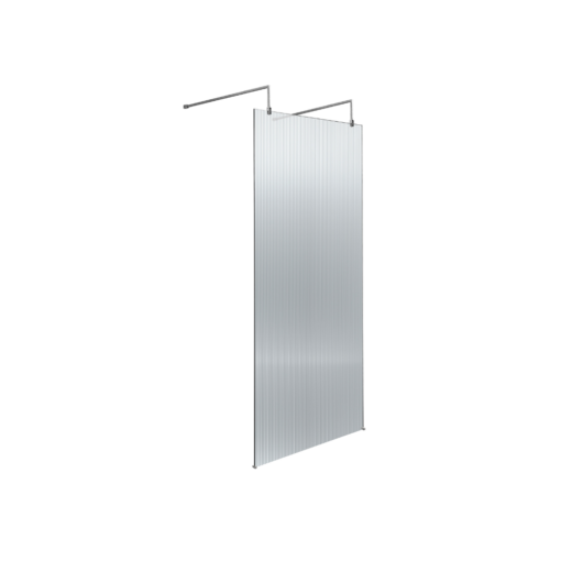 Hudson Reed Fluted Wetroom Screens -Freestanding