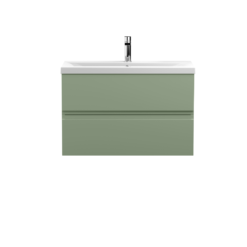 Hudson Reed Urban Wall Hung 800 Vanity Green