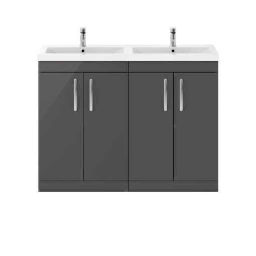 Nuie Athena 1200mm Vanity Unit Gloss Grey