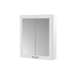 Classique 600mm Mirror Cabinet Satin White