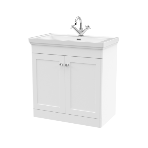 Classique 800mm Vanity Unit Satin White