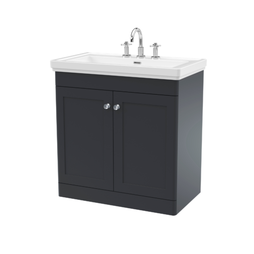 Classique 800mm Vanity Unit Satin Anthracite