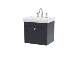 Classique 500mm Wall Hung Vanity Unit Satin Anthracite