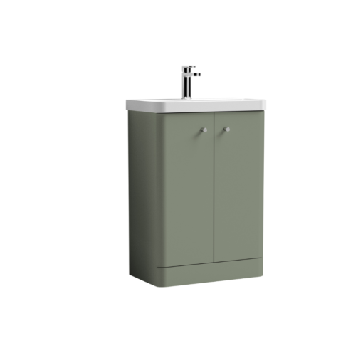 Nuie Core 600mm Vanity Unit Satin Green