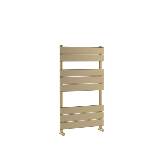 Piazza Square Flat Ladder Rail Brushed Brass