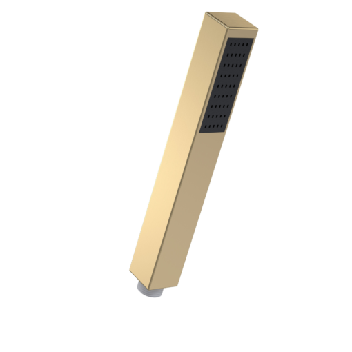 Minimalist Square Brushed Brass Handset