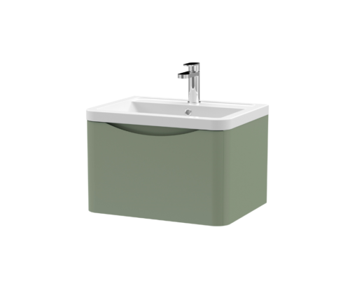 Lunar 600mm Green Wall Hung Vanity