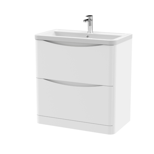 Lunar 800mm White Vanity