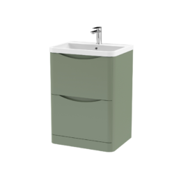 Lunar 600mm Green Vanity Unit