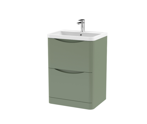 Lunar 600mm Green Vanity Unit