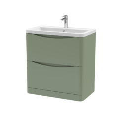 Lunar 800mm Green Vanity Unit