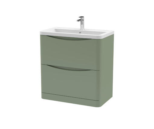 Lunar 800mm Green Vanity Unit