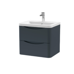 Lunar 600mm Anthracite Vanity Unit Wall Hung Vanity