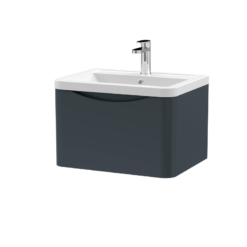 Lunar 600mm Anthracite Vanity Unit Wall Hung Vanity