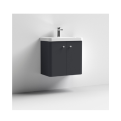 Nuie Core 600mm Wall Hung Vanity Satin Anthracite