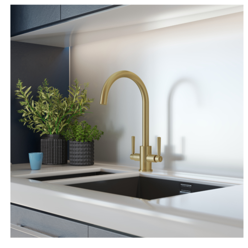 Noa brushed brass